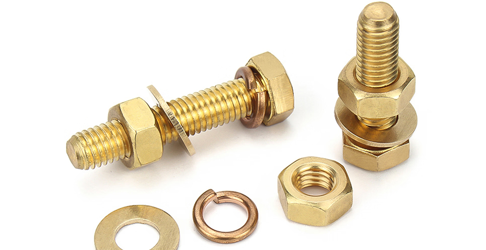 Brass Hex Bolt and Nut